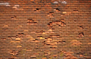 tiled roof damage