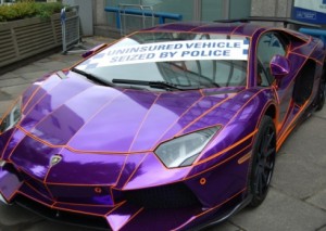 uninsured car seized by police